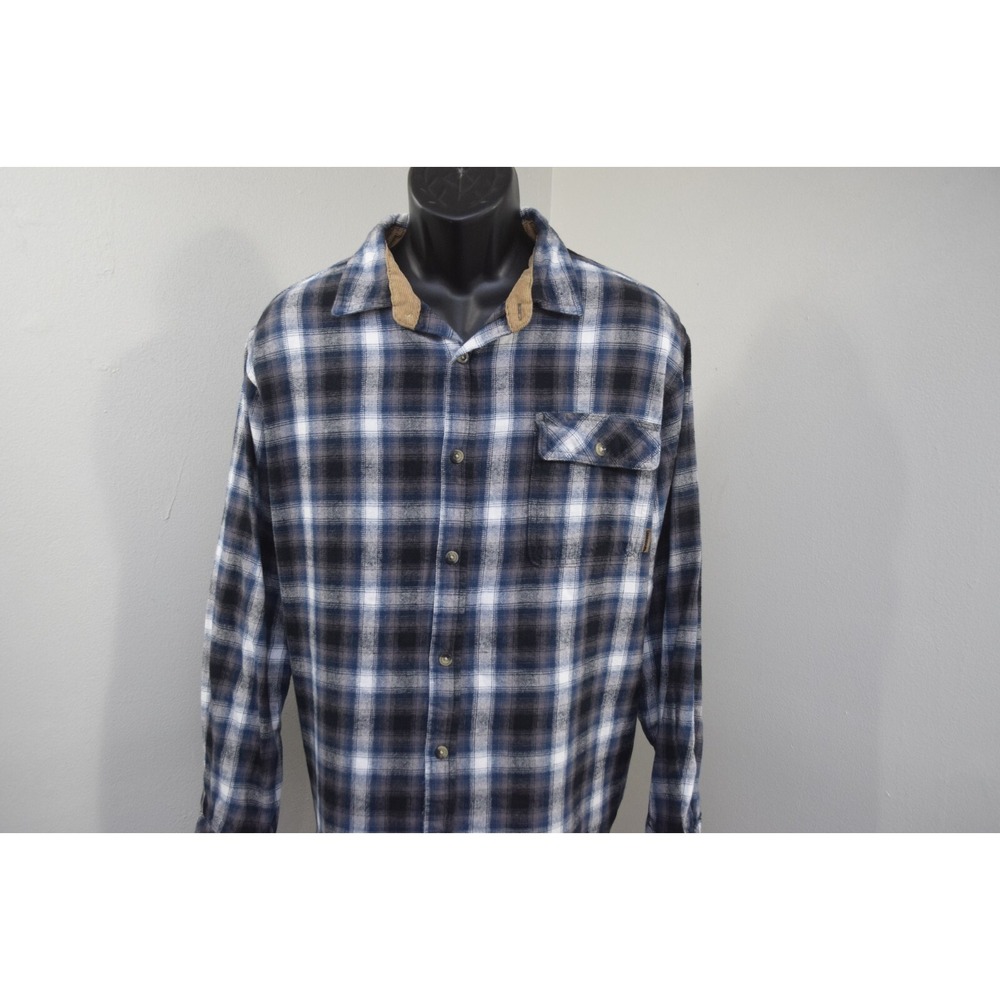 Legendary Whitetails Buck Camp Flannel Shirt Plaid Long Sleeve Button Up Mens XL - Picture 10 of 10